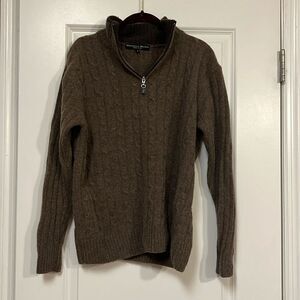 Daniele Blasi Made in Italy 3/4 Zip Wool Pullover Sweater